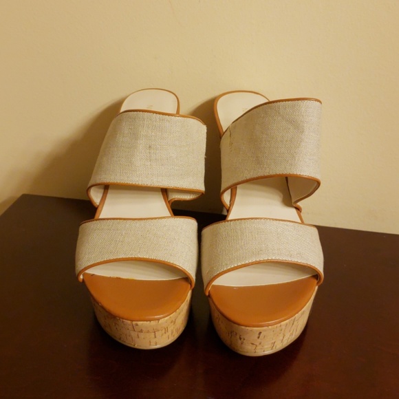 NWOT Nine West Cork Wedges - Picture 2 of 4